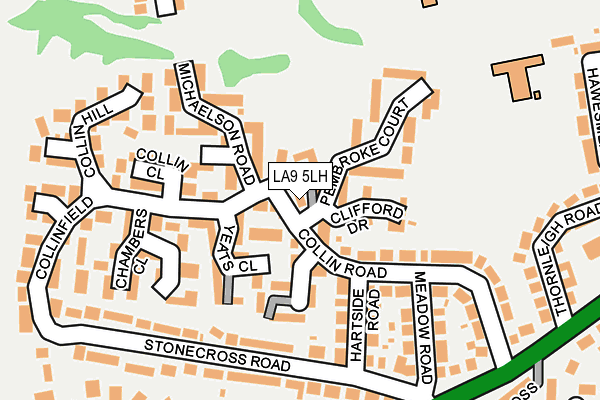 LA9 5LH map - OS OpenMap – Local (Ordnance Survey)