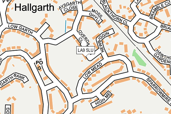 LA9 5LU map - OS OpenMap – Local (Ordnance Survey)
