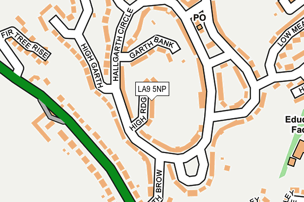 LA9 5NP map - OS OpenMap – Local (Ordnance Survey)