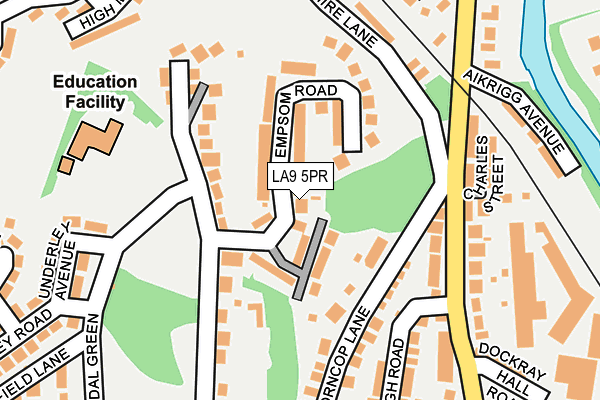 LA9 5PR map - OS OpenMap – Local (Ordnance Survey)
