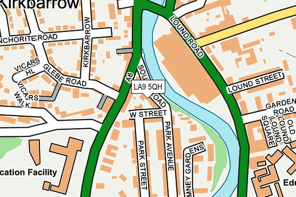 LA9 5QH map - OS OpenMap – Local (Ordnance Survey)