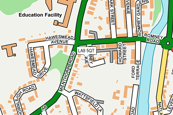 LA9 5QT map - OS OpenMap – Local (Ordnance Survey)