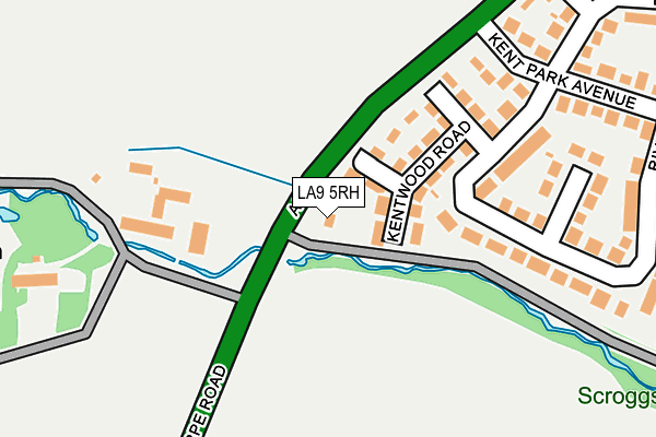 LA9 5RH map - OS OpenMap – Local (Ordnance Survey)
