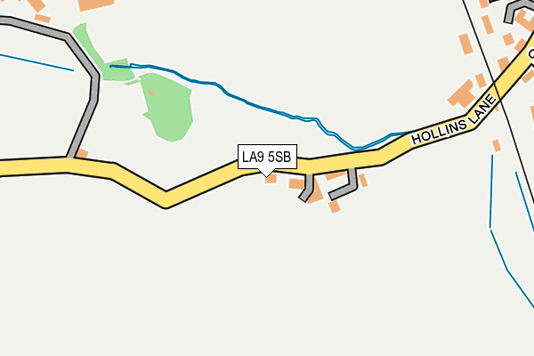 LA9 5SB map - OS OpenMap – Local (Ordnance Survey)