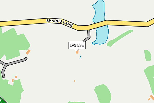 LA9 5SE map - OS OpenMap – Local (Ordnance Survey)