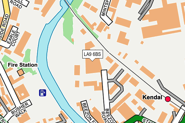 LA9 6BS map - OS OpenMap – Local (Ordnance Survey)