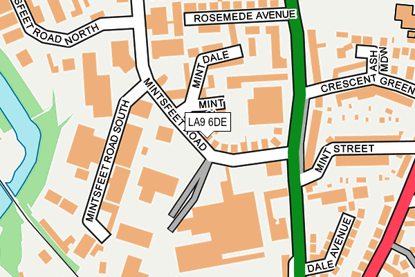 LA9 6DE map - OS OpenMap – Local (Ordnance Survey)