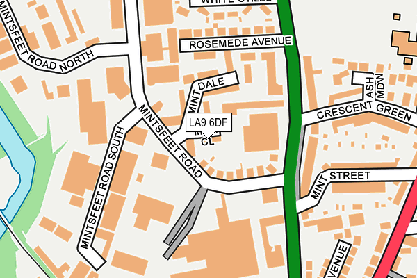 LA9 6DF map - OS OpenMap – Local (Ordnance Survey)