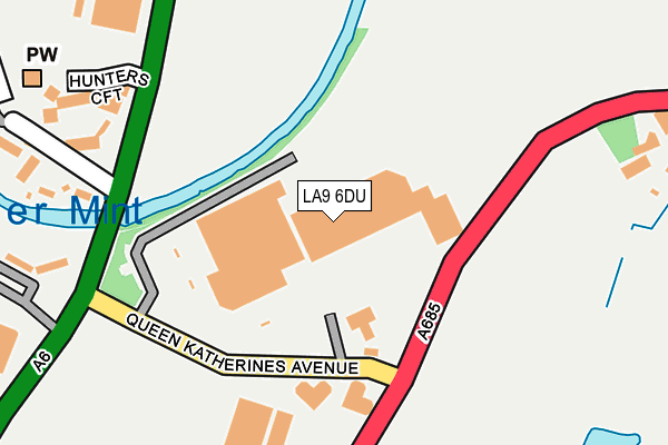 LA9 6DU map - OS OpenMap – Local (Ordnance Survey)