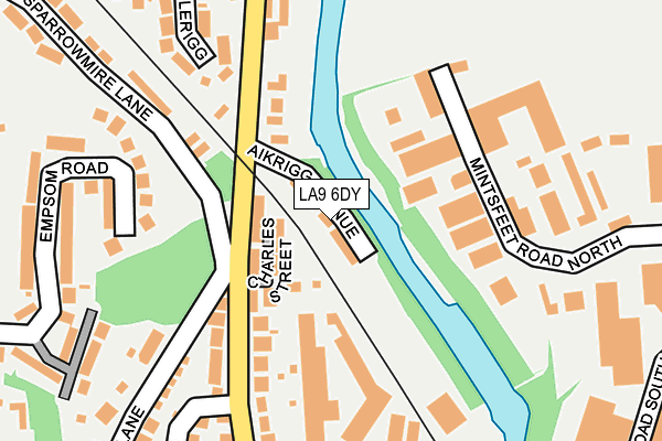 LA9 6DY map - OS OpenMap – Local (Ordnance Survey)