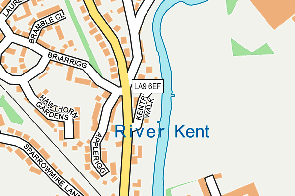 LA9 6EF map - OS OpenMap – Local (Ordnance Survey)