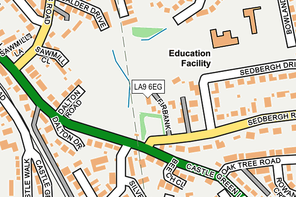 LA9 6EG map - OS OpenMap – Local (Ordnance Survey)
