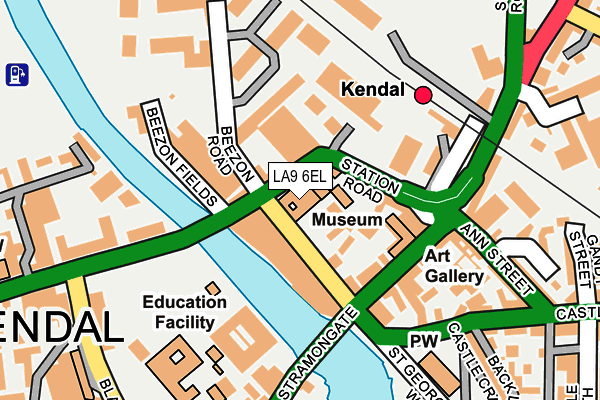 LA9 6EL map - OS OpenMap – Local (Ordnance Survey)