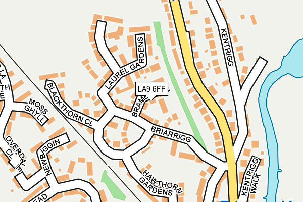 LA9 6FF map - OS OpenMap – Local (Ordnance Survey)
