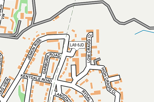 LA9 6JD map - OS OpenMap – Local (Ordnance Survey)