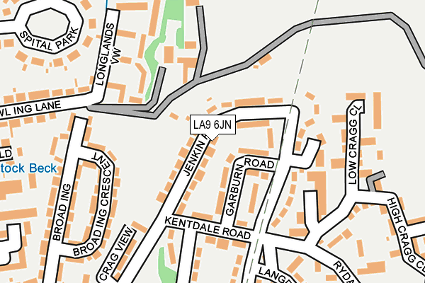 LA9 6JN map - OS OpenMap – Local (Ordnance Survey)