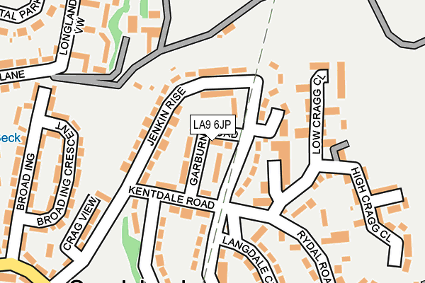 LA9 6JP map - OS OpenMap – Local (Ordnance Survey)