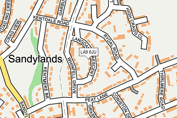 LA9 6JU map - OS OpenMap – Local (Ordnance Survey)