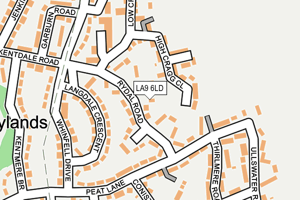 LA9 6LD map - OS OpenMap – Local (Ordnance Survey)