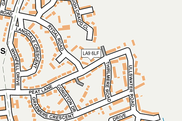 LA9 6LF map - OS OpenMap – Local (Ordnance Survey)