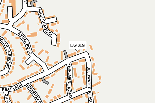 LA9 6LG map - OS OpenMap – Local (Ordnance Survey)