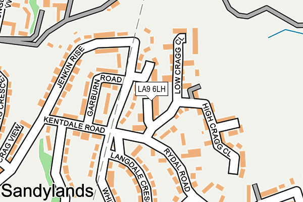 LA9 6LH map - OS OpenMap – Local (Ordnance Survey)