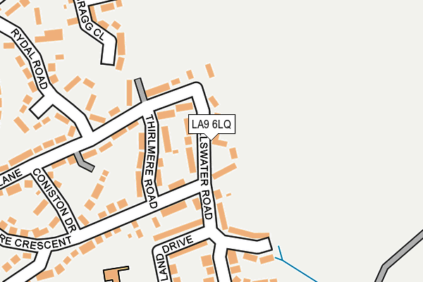 LA9 6LQ map - OS OpenMap – Local (Ordnance Survey)