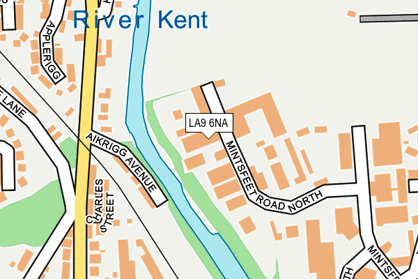 LA9 6NA map - OS OpenMap – Local (Ordnance Survey)