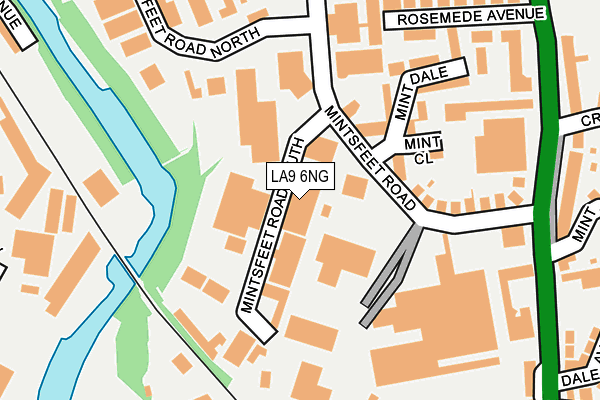 LA9 6NG map - OS OpenMap – Local (Ordnance Survey)