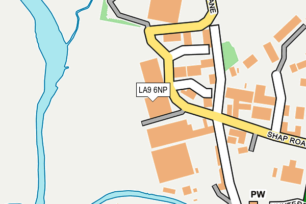 LA9 6NP map - OS OpenMap – Local (Ordnance Survey)