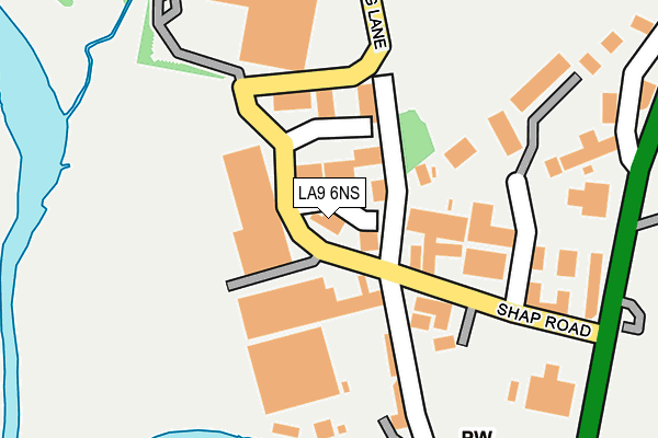 LA9 6NS map - OS OpenMap – Local (Ordnance Survey)