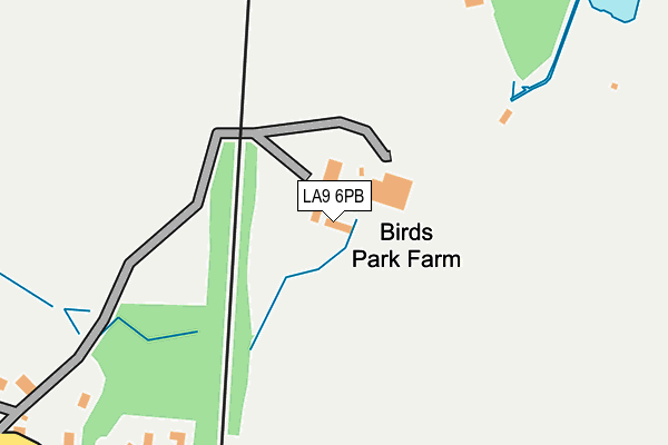 LA9 6PB map - OS OpenMap – Local (Ordnance Survey)