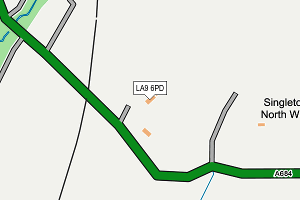LA9 6PD map - OS OpenMap – Local (Ordnance Survey)