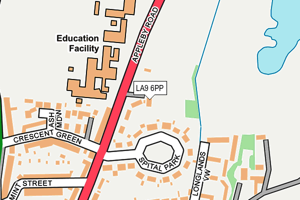 LA9 6PP map - OS OpenMap – Local (Ordnance Survey)