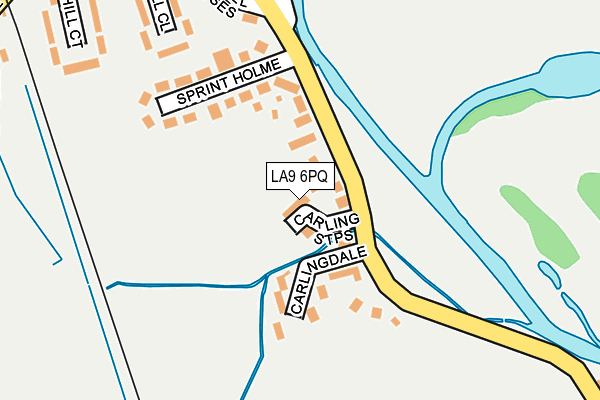 LA9 6PQ map - OS OpenMap – Local (Ordnance Survey)