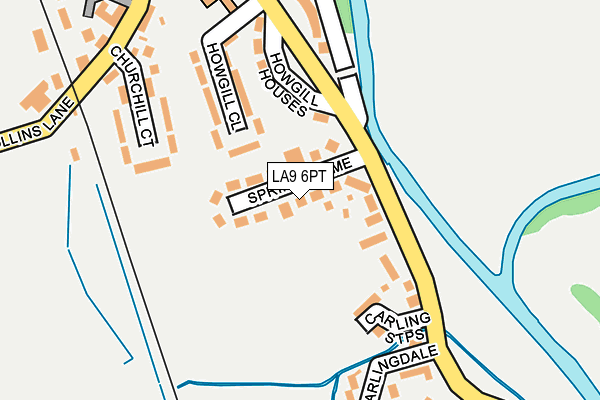 LA9 6PT map - OS OpenMap – Local (Ordnance Survey)