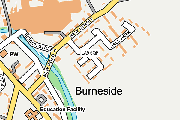 LA9 6QF map - OS OpenMap – Local (Ordnance Survey)