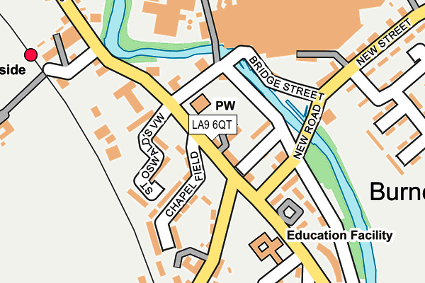 LA9 6QT map - OS OpenMap – Local (Ordnance Survey)
