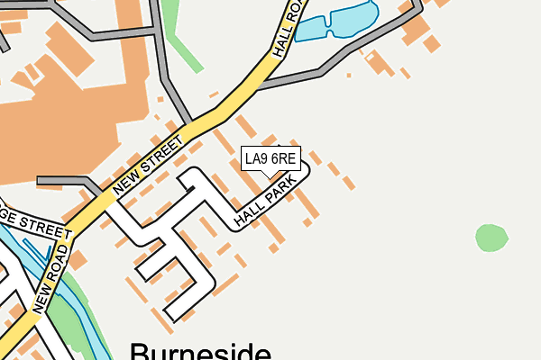 LA9 6RE map - OS OpenMap – Local (Ordnance Survey)