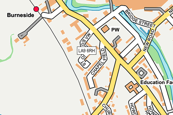 LA9 6RH map - OS OpenMap – Local (Ordnance Survey)