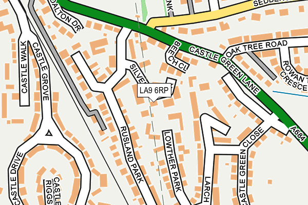 LA9 6RP map - OS OpenMap – Local (Ordnance Survey)