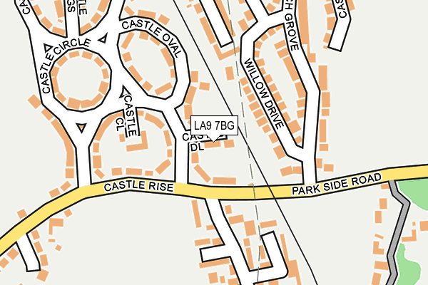 LA9 7BG map - OS OpenMap – Local (Ordnance Survey)