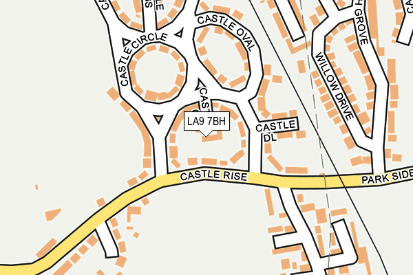 LA9 7BH map - OS OpenMap – Local (Ordnance Survey)