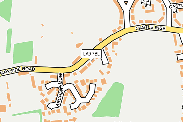 LA9 7BL map - OS OpenMap – Local (Ordnance Survey)