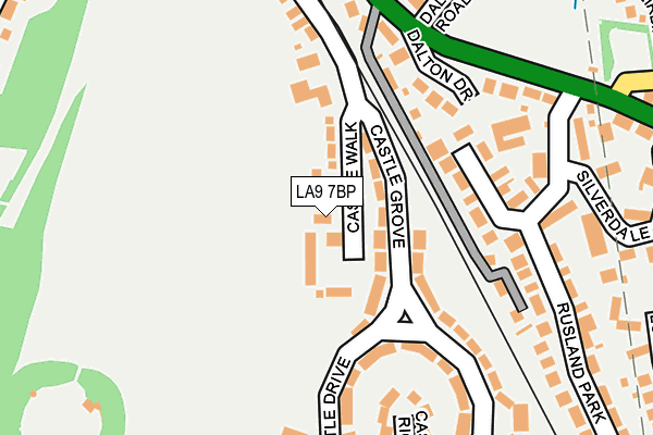 LA9 7BP map - OS OpenMap – Local (Ordnance Survey)