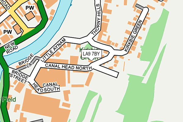LA9 7BY map - OS OpenMap – Local (Ordnance Survey)