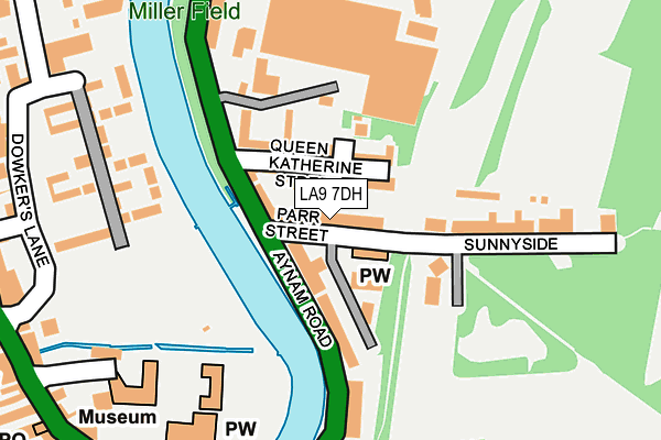 LA9 7DH map - OS OpenMap – Local (Ordnance Survey)