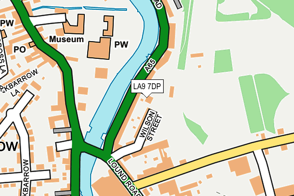 LA9 7DP map - OS OpenMap – Local (Ordnance Survey)