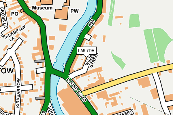 LA9 7DR map - OS OpenMap – Local (Ordnance Survey)