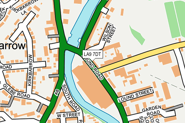 LA9 7DT map - OS OpenMap – Local (Ordnance Survey)